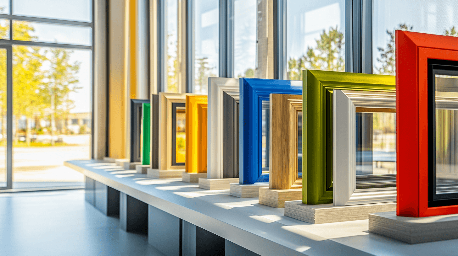 Einfluss verschiedener Materialien auf die Farbwirkung von Fensterrahmen