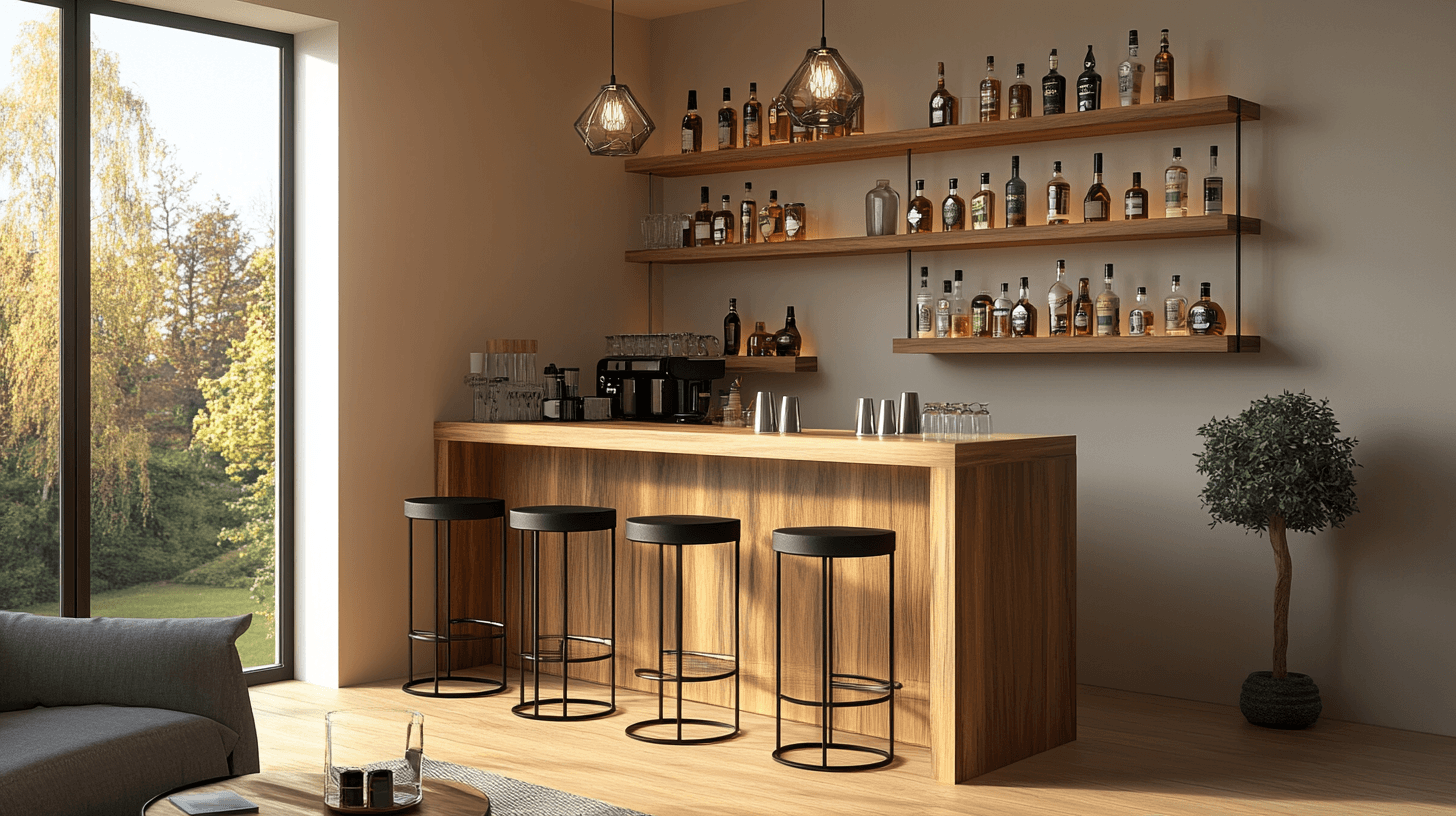 Die passenden Möbel für deine Bar im Wohnzimmer auswählen