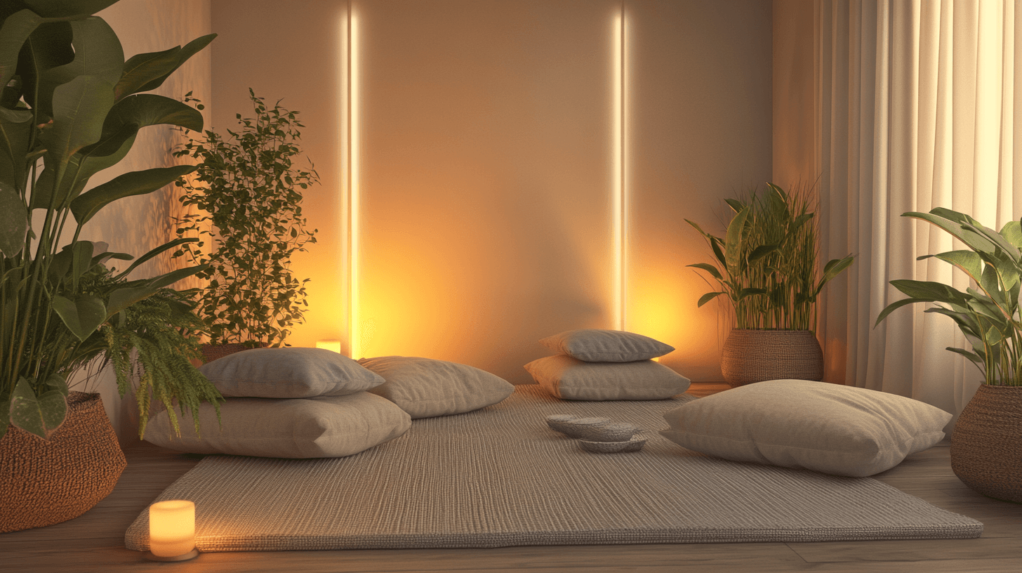 Einen Meditationsraum gestalten: Ort der Ruhe und Gelassenheit schaffen
