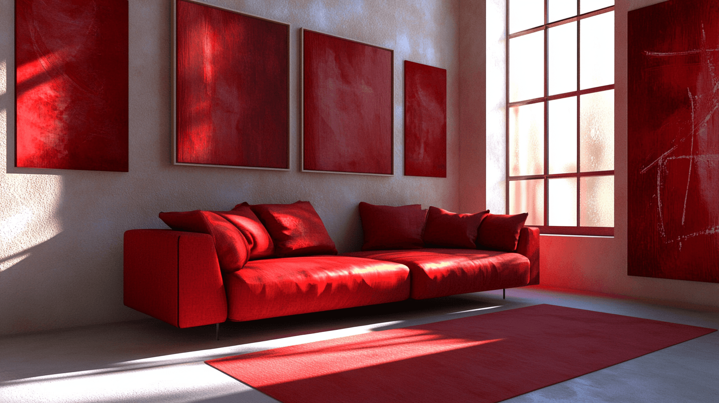 Rote Highlights: Kraft und Lebendigkeit im Zuhause