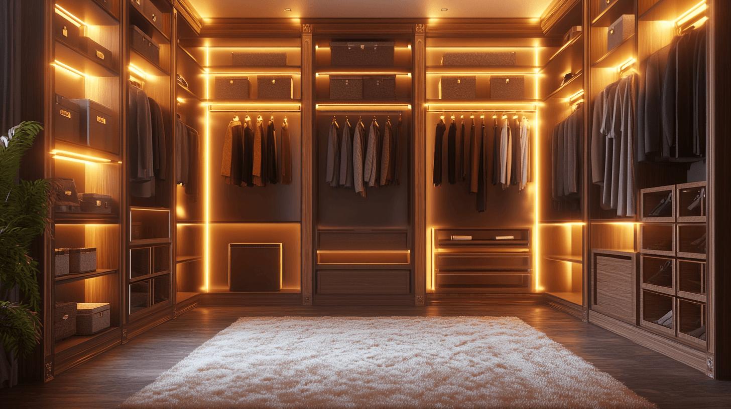 Walk-in-Kleiderschrank: Eleganz und Ordnung im Schlafbereich