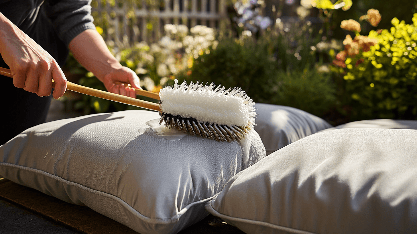 Wartung und Säuberung von Polstern für Gartenmöbel