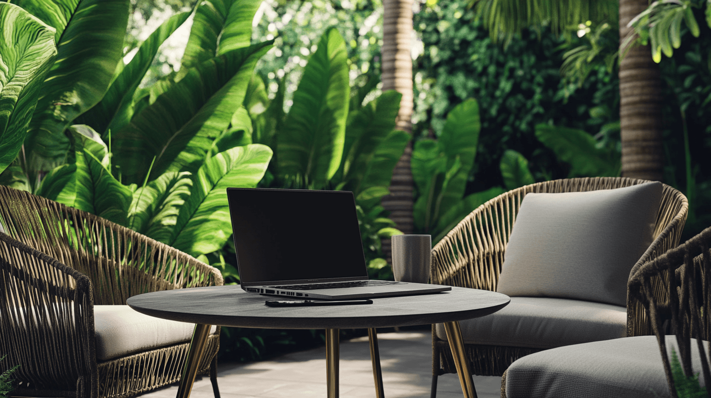Arbeiten im Freien: Gartenmöbel für dein Büro unter freiem Himmel