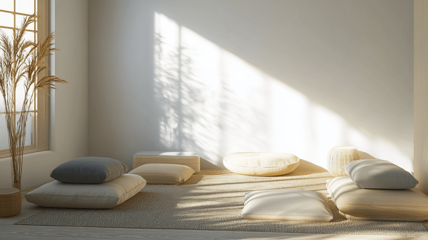 Einrichtung für Räume der Meditation