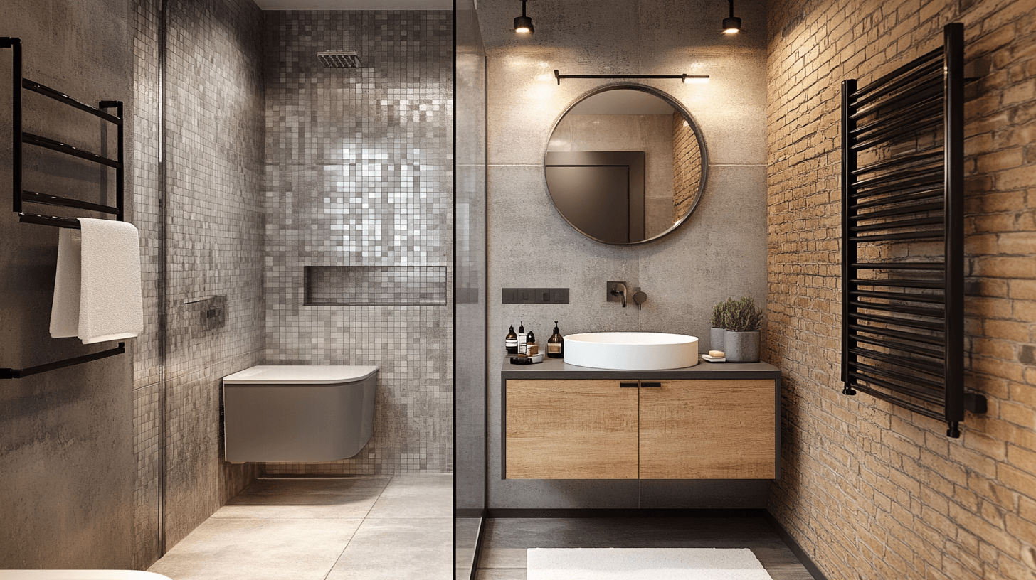 Industrielles Badezimmer: Der Reiz des Loft-Designs