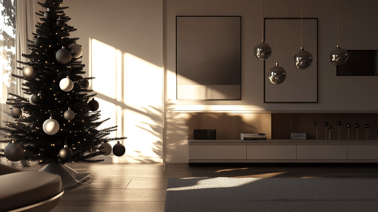 Zeitgemäße Weihnachtsdekoration: Schlichte Eleganz im minimalistischen Stil
