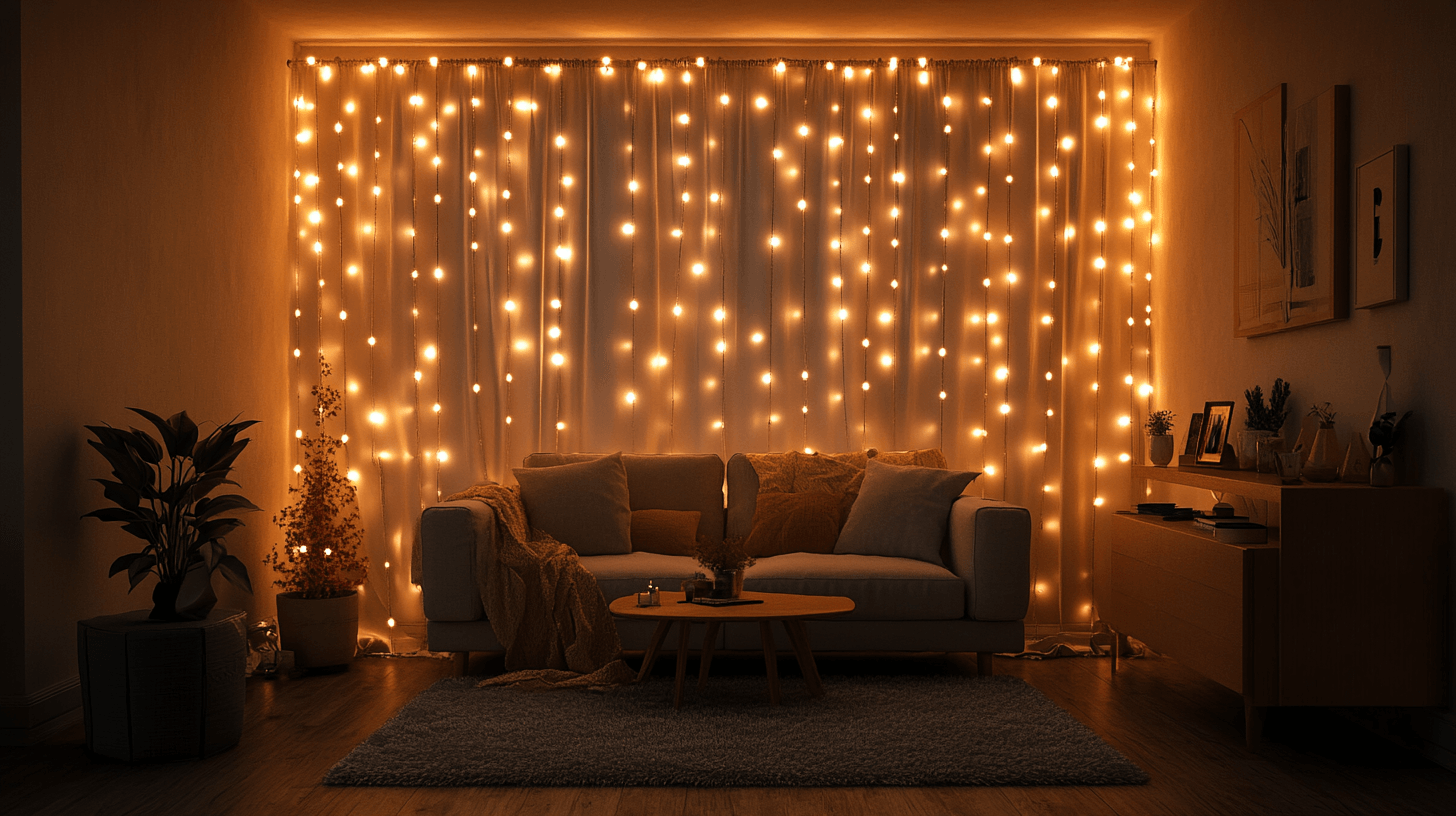 Lichterketten im Wohnzimmer: Eine gemütliche Stimmung erzeugen