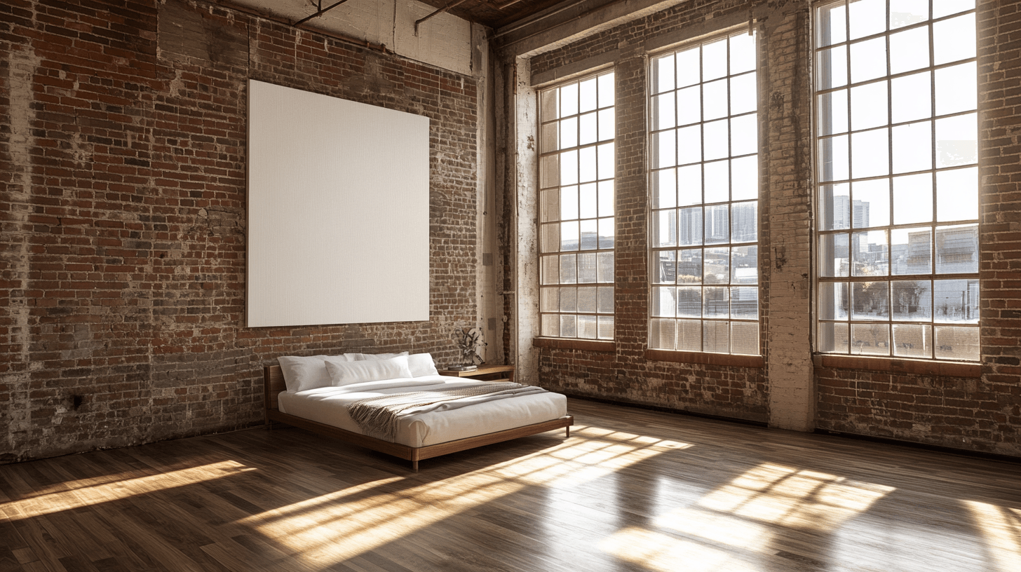 Einrichtung für das Loft-Schlafzimmer