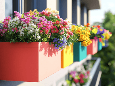 Blumenkästen als dekoratives Element: Frische Blumen für Fenster und Balkon