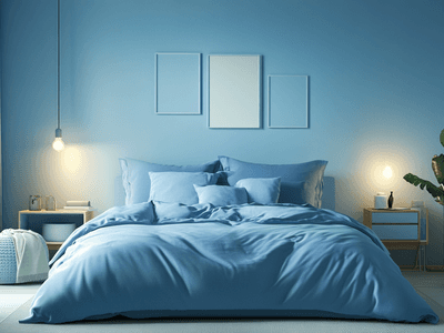 Schlafzimmer in Blau: Entspannung und Gelassenheit durch kühle Farben