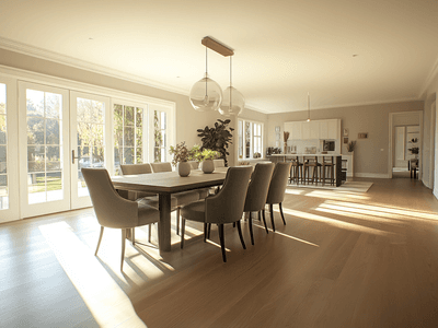 Ein Esszimmer, das der ganzen Familie Platz bietet: Funktionalität trifft auf Stil